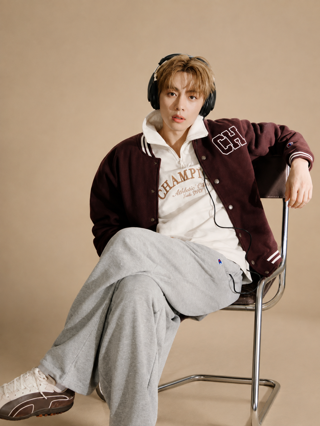 BTS TAEHYUNG x Champion Varsity Jacket