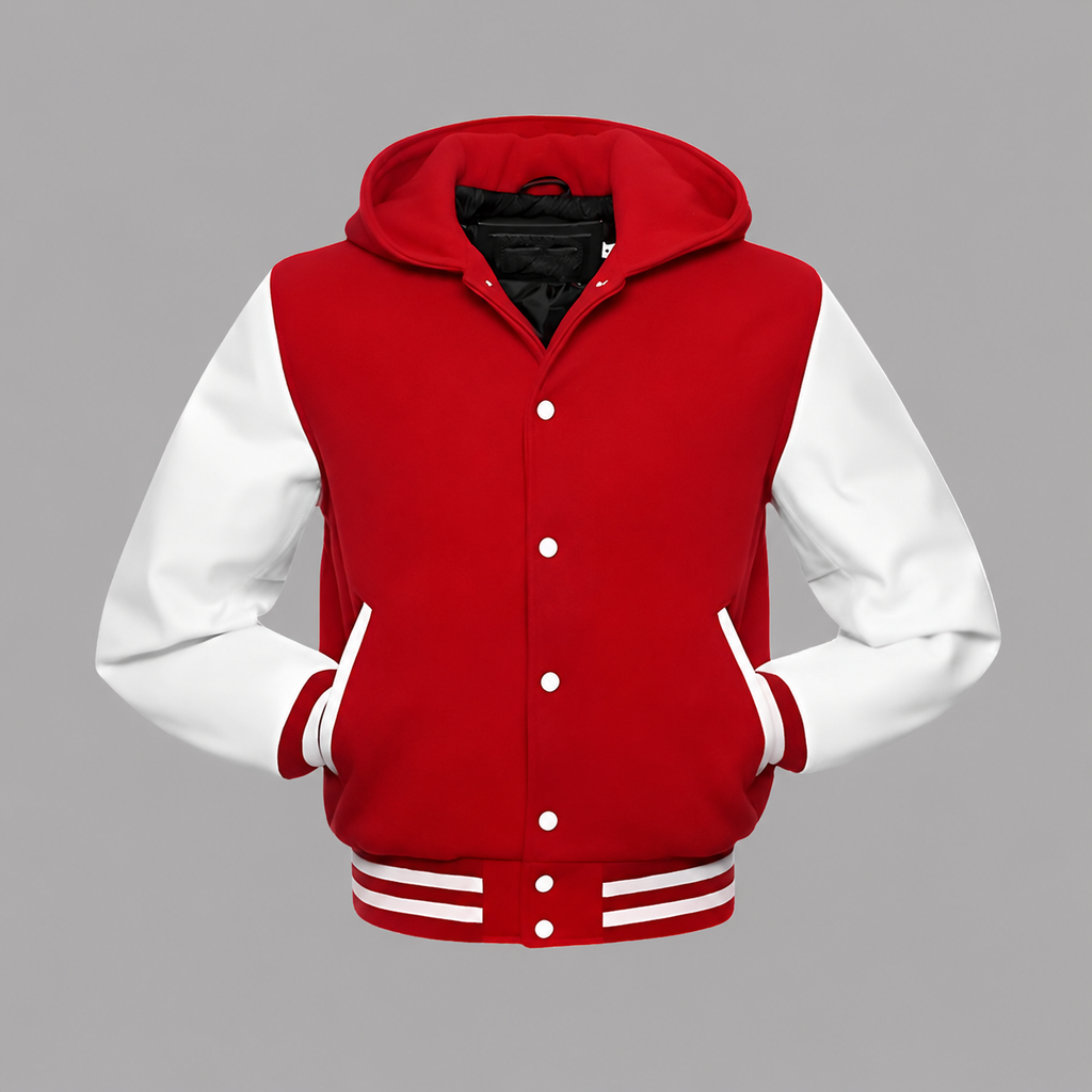 Mens Red Varsity Jacket