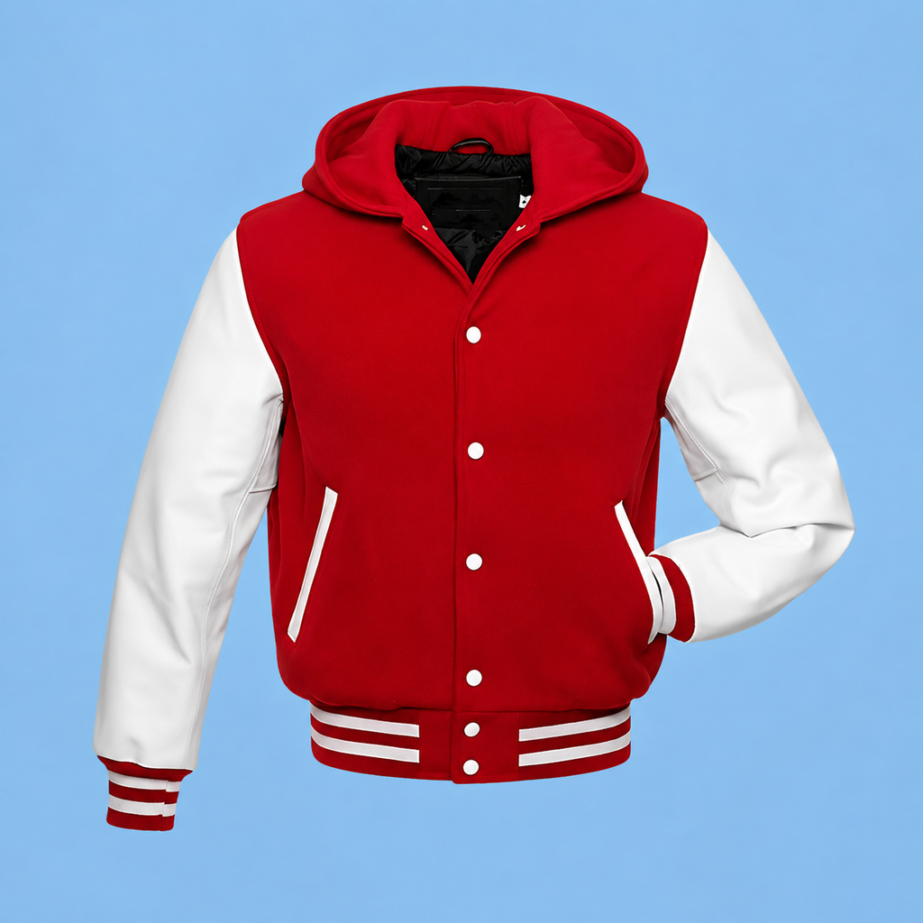 Mens Red Varsity Jacket