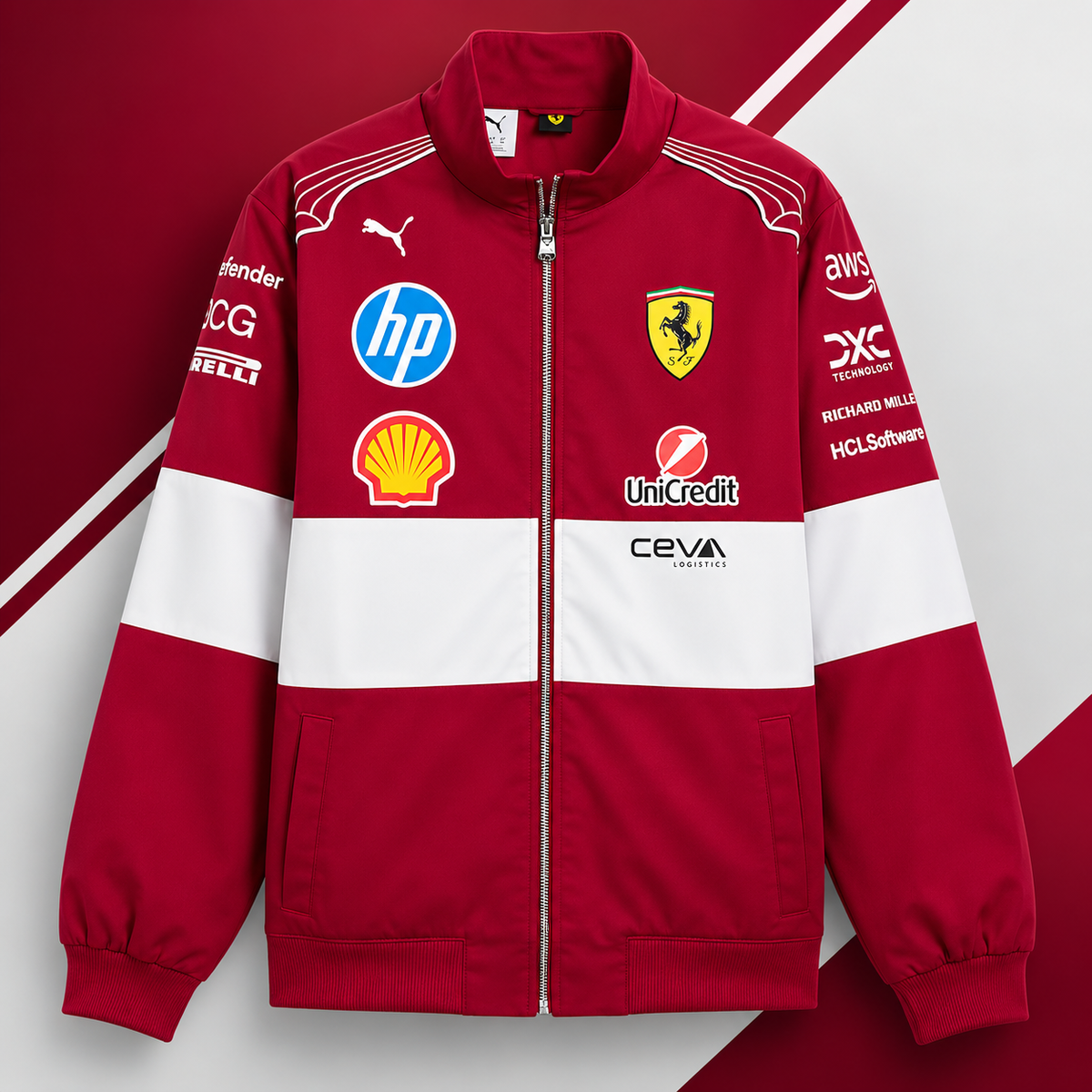 Scuderia Ferrari 2025 Team Racing Jacket